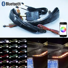 RGB LED Side Mirror Turn Signal Light for Infiniti Q50 Q60 2014-2022 Smoked