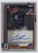 2025 Topps Pro Debut Chrome Refractor Auto /199 Carson Rucker #PDC-134 Auto jc3