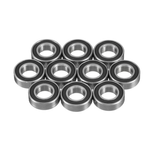 10 Cuscinetti MR148-2RS 8x14x4mm - Cuscinetti Sigillati In Gomma, Miniature, Con Doppia Schermatura