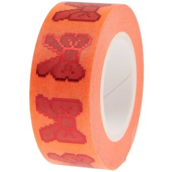 Tape Bows, Pixels, Neon Red, FSC MIX, 1,5 cm x 10 m | Nonbook | 4051271420796