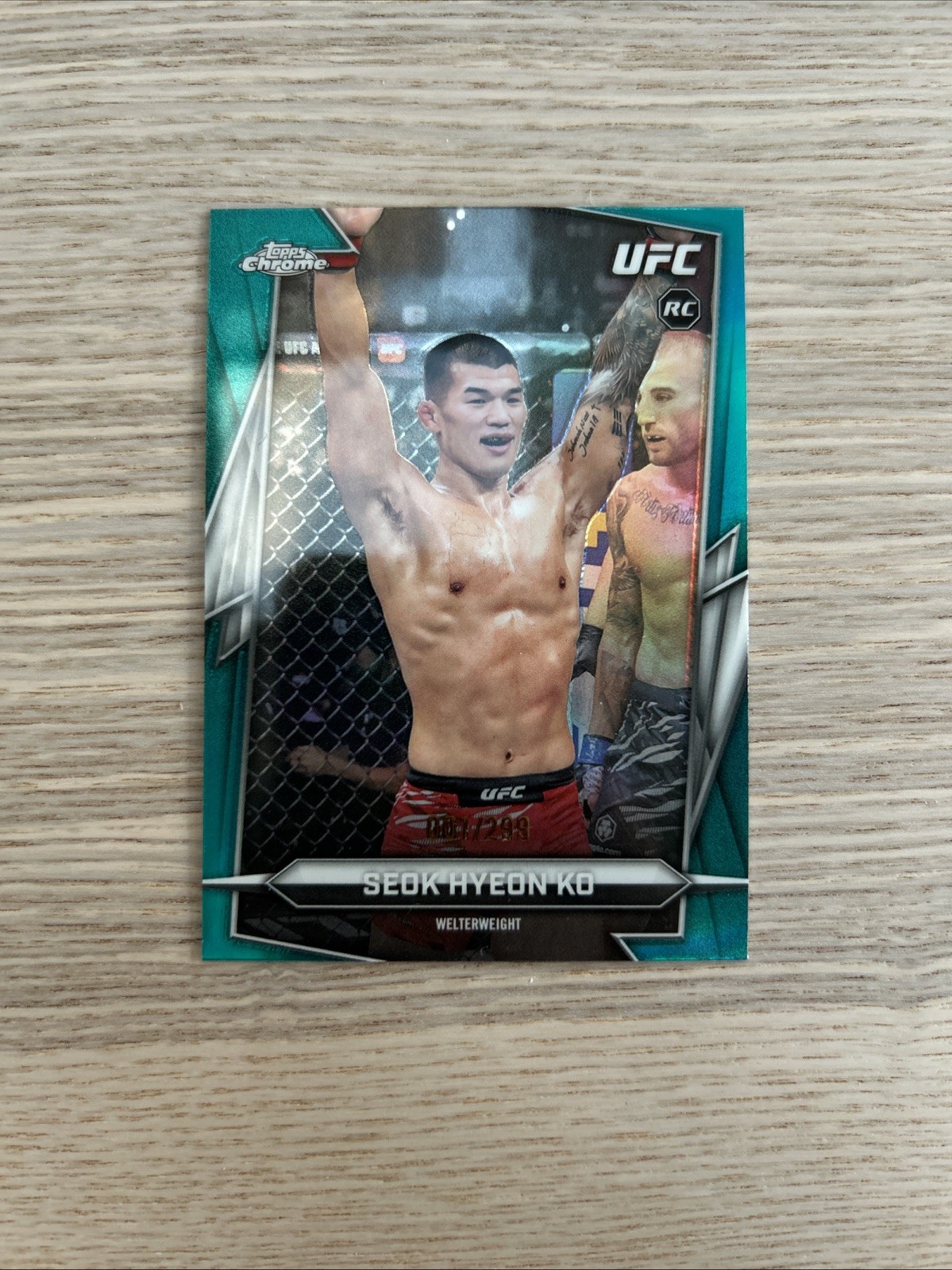 2026 Topps Chrome UFC - Seok Hyeon Ko Teal Refractor /199 Rc Rookie