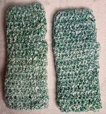 Women Winter Long Half Finger Fingerless Gloves Arm Hand Warmer Knitted Mittens