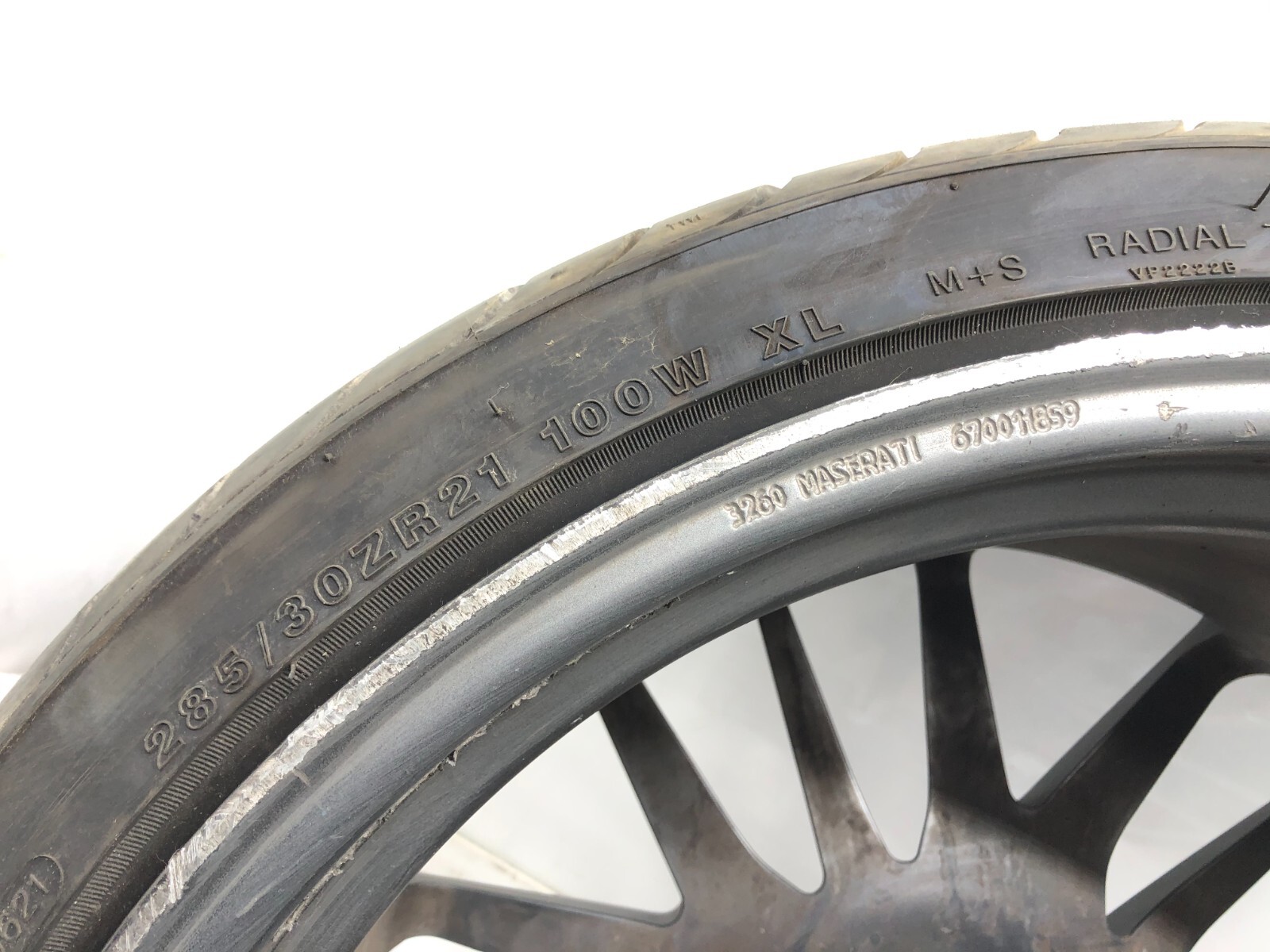 2014-2017 MASERATI GHIBLI QUATTROPORTE WHEEL RIM W/ TIRE 10.5X21 OEM #NOTE.