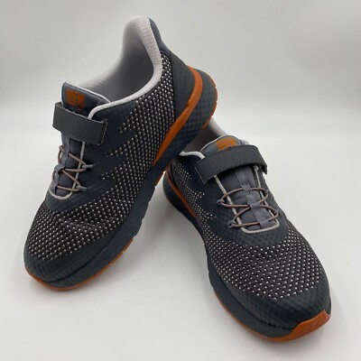 Drew Shoe Presto Walking Mens 9 6E Gray 44012-43 Bungee Hook & Loop Non Slip