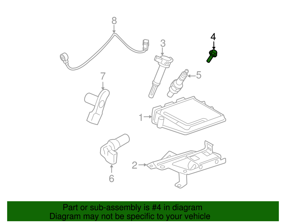 Genuine Ford Ignition Coil Bolt W714507S437 eBay