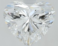 1.71 Ct HEART SHAPE F Color VS1 Clarity IGI CERTIFIED LAB GROWN CVD Diamond