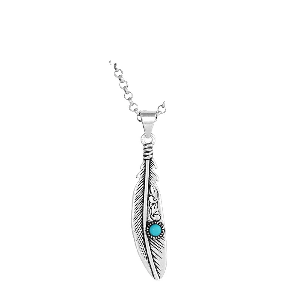 Feather Pendant Fashion Necklaces & Pendants