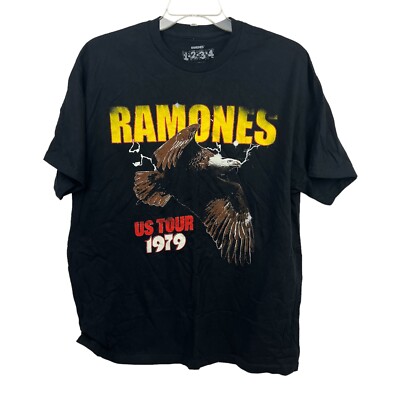 THE RAMONES 1234 T Shirt Punk Rock Band US Tour 1979 Size X