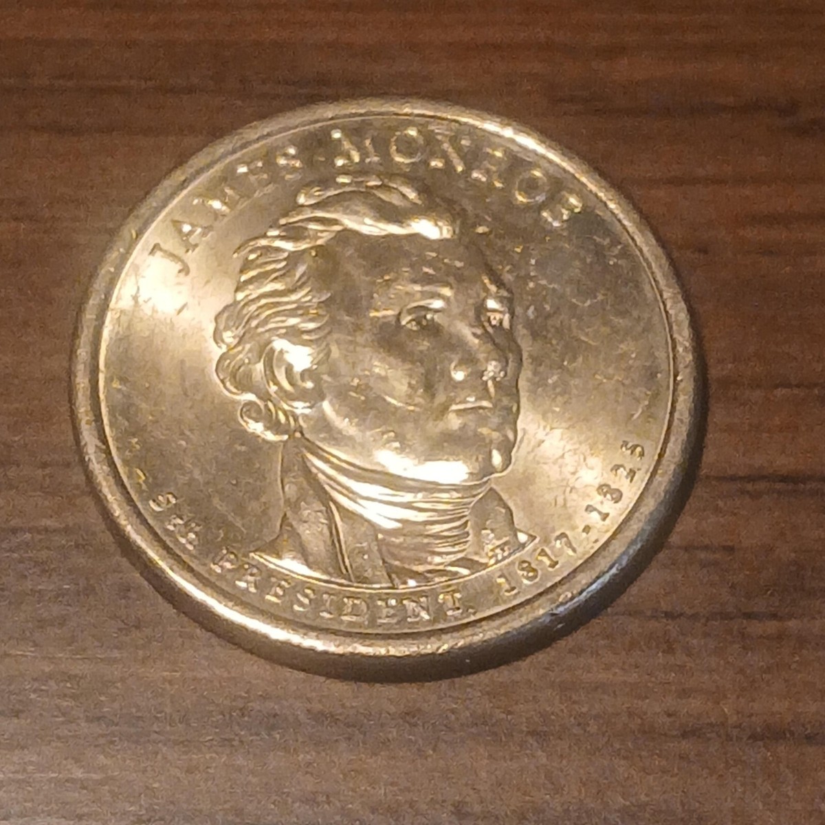 RARE Antique James Monroe $1 Dollar Coin 1817-1825 2008 D 5th