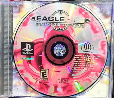 Jeu PS1 Eagle One Harrier Attack - Version PAL - Testé Et Jouable - Bon état