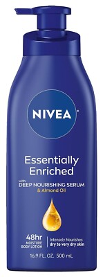 NIVEA Essentially Enriched Body Lotion Dry to Very Dry Skin, 16.9 Fl Oz     