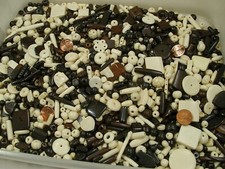 4 Pounds Assorted Water Buffalo Bone Beads / Scrap Pieces / Left Overs Bulk Z3 