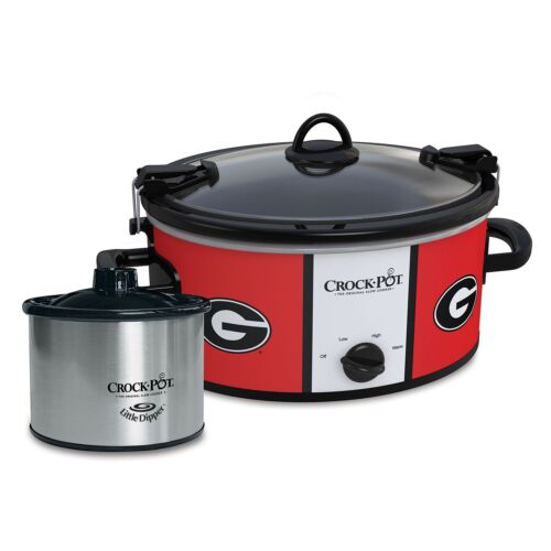 NCAA  6 Quart Slow Cooker w/ Little Dipper Warmer  ~ Choice of Team ~ New! - Picture 1 of 10