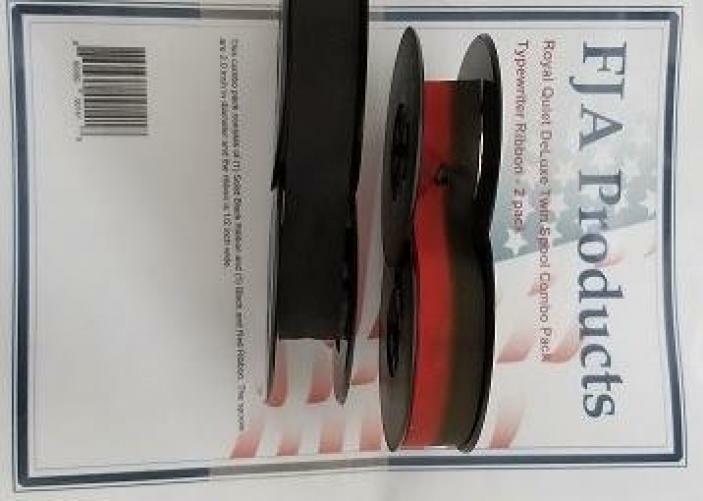 Lot Combo Double Bobine Pour Machine à Écrire Royal Quiet DeLuxe - Ruban Neuf - Livraison Gratuite US