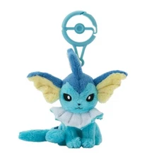 Pokemon Center Original Vaporeon Eeveeloution Adventure Partners Plush Key Chain
