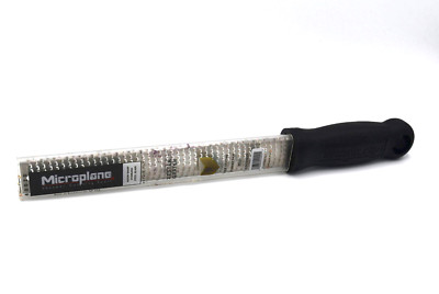 Microplane Grater Zester Stainless Steel Silver/Black Made in USA No BPA 40020