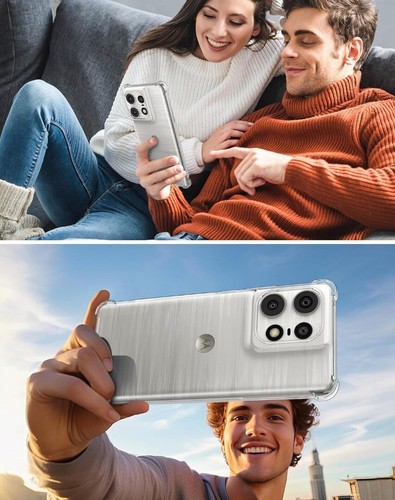 Case For Motorola Moto Edge 50 Pro Fusion Ultra Clear ARMOURSilicone Phone Cover - Zdjęcie 11 z 18