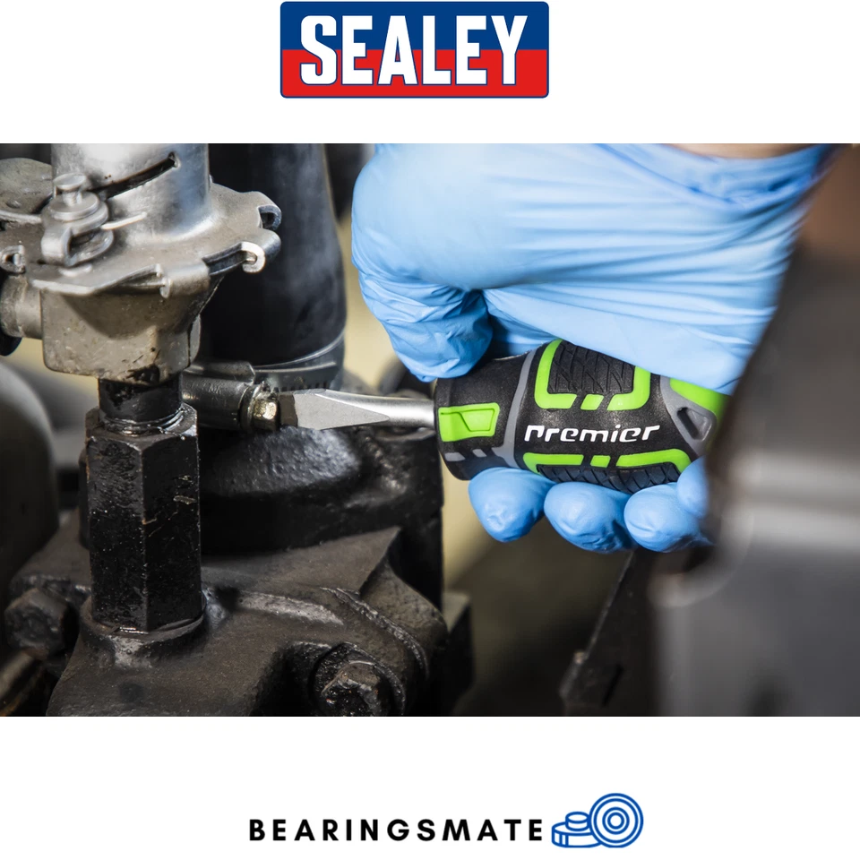 Sealey AK4328HV Screwdriver Set 3pc GripMAX® Stubby - Hi Vis - AK4328HV - Image 2 of 4