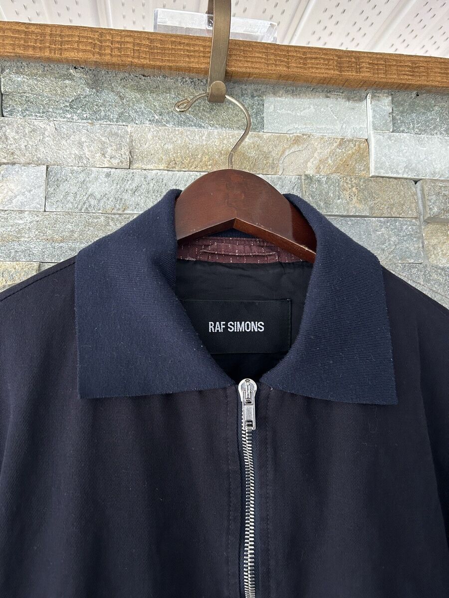 raf simons Fall Winter 14 Navy Bomber Jacket Size 50 | eBay raf simons Fall Winter 14 Navy Bomber Jacket Size 50 | eBay
