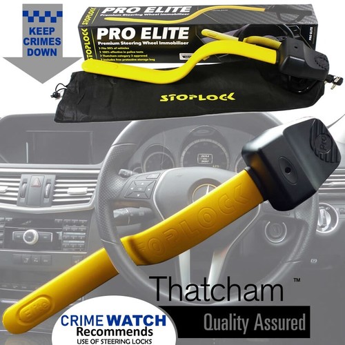 Stoplock Pro Elite Steering Wheel lock Premium Car Van 4x4 SUV Immobiliser+CP - Picture 2 of 19