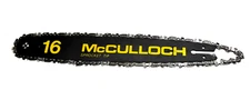 OEM MCCULLOCH 16" BAR, FREE CHAIN, ROLLER NOSE FITS 3216 2016 3200 2300 3800