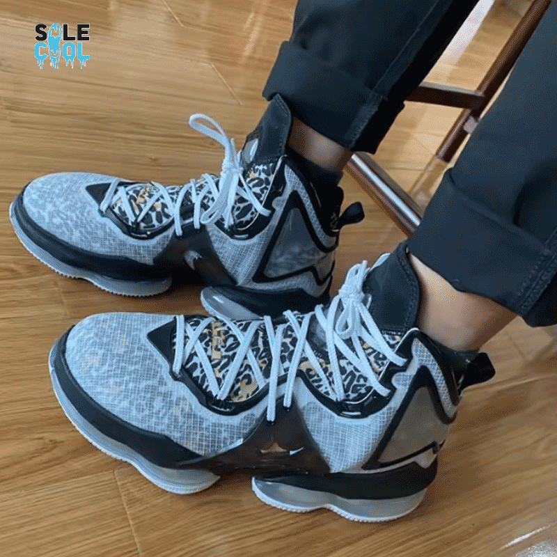 Nike Mens LeBron 19 XIX LBJ Royalty Gray Basketball Shoes