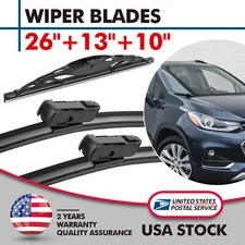 26"&13"&10" Genuine Front Bracketless Wiper Blades OEM Replacement All Season US