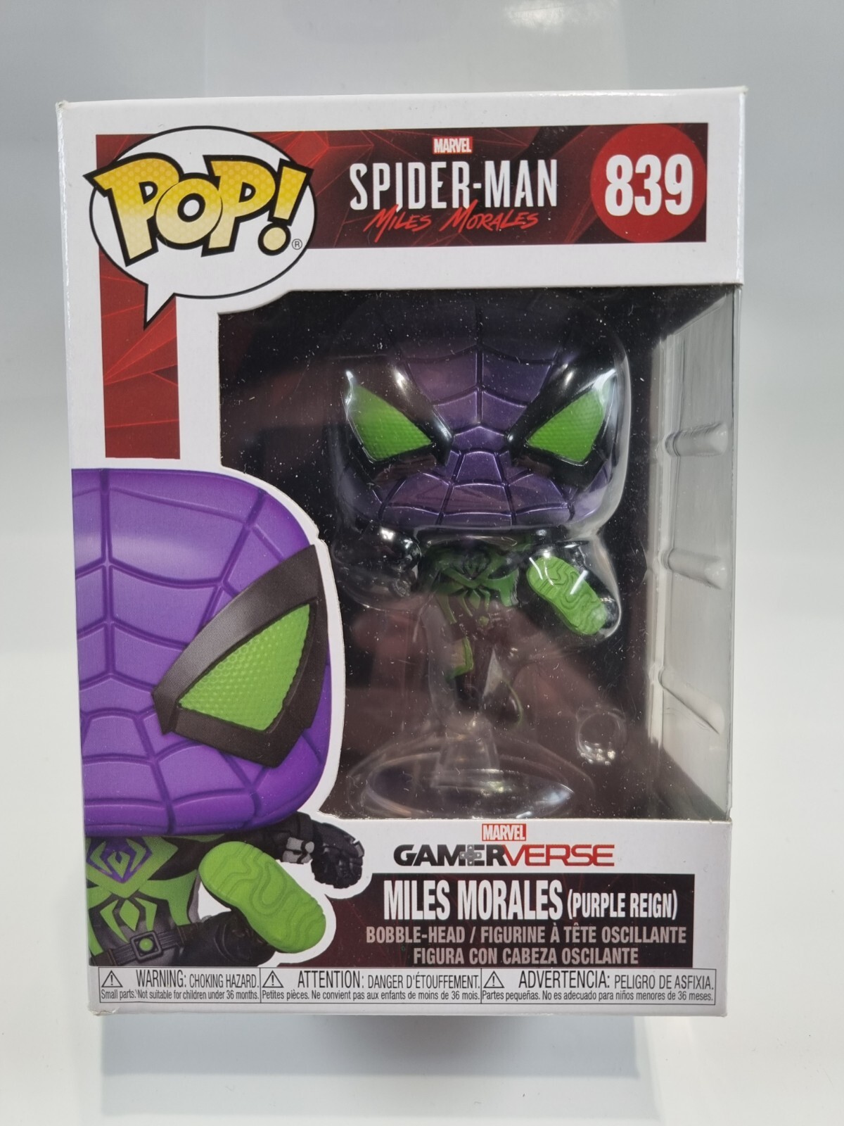 Funko Pop! Spider-Man Miles Morales: Miles Morales (Purple Reign) #839