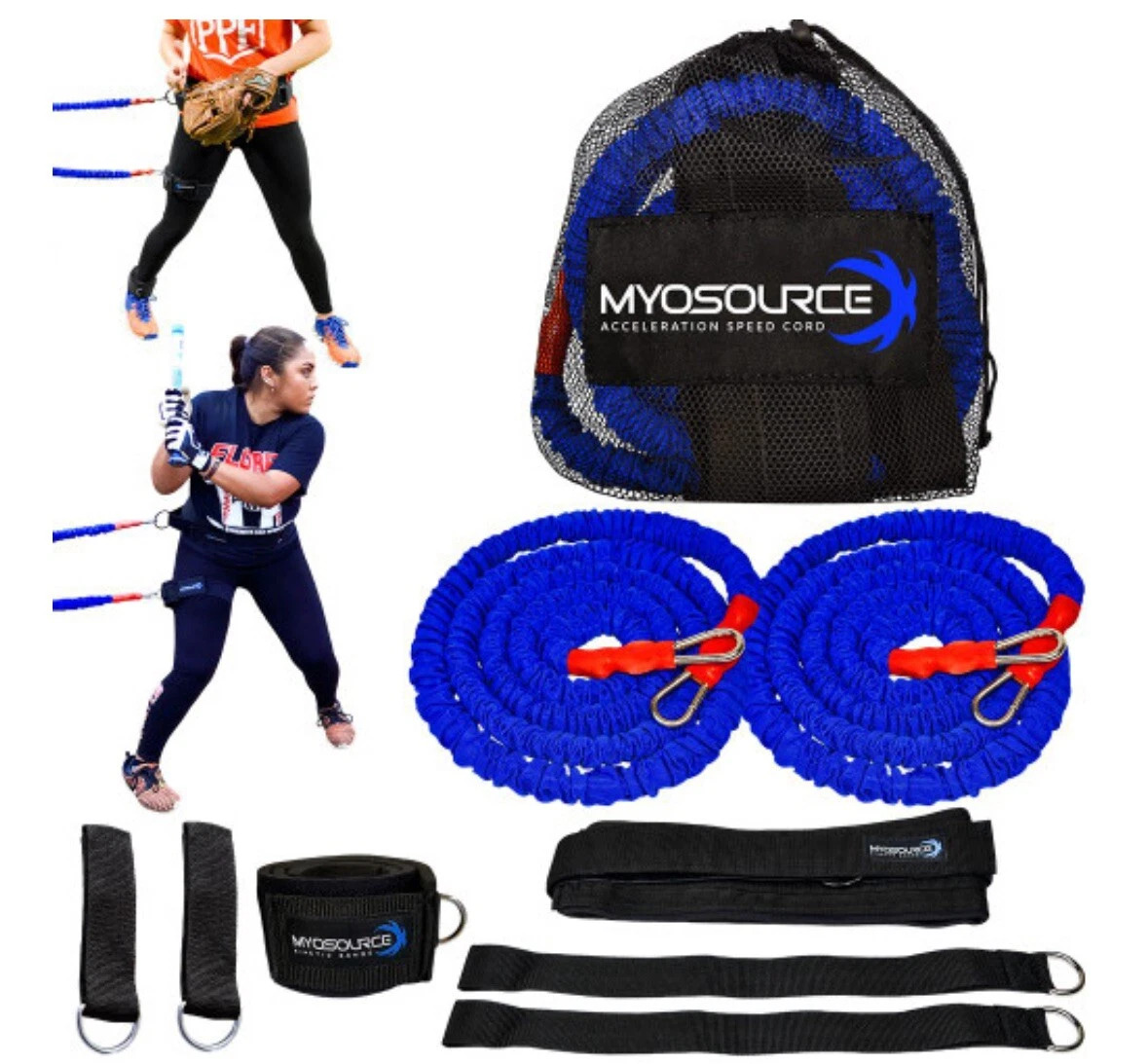 Myosource Kinetic Bands Acceleration Speed Cord Powerhouse hitter Pitcher Small