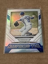 2021 Panini Prizm Championship Stage Insert Silver Prizm Parallel Kyle Hendricks