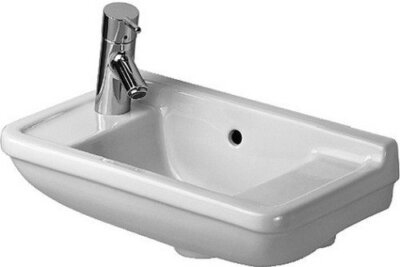 Duravit 751500009 Handrinse basin 50 cm Starck 3, with overflow white, left tap