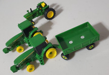 Lot VINTAGE JOHN DEERE 1/16 TRACTOR FARM TOY Ertl Metal Plastic Wagon Mini