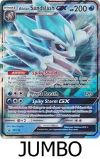 Pokemon Alolan Sandslash GX SM236 SM Black Star Promo (Jumbo/Oversized Size) NM on eBay