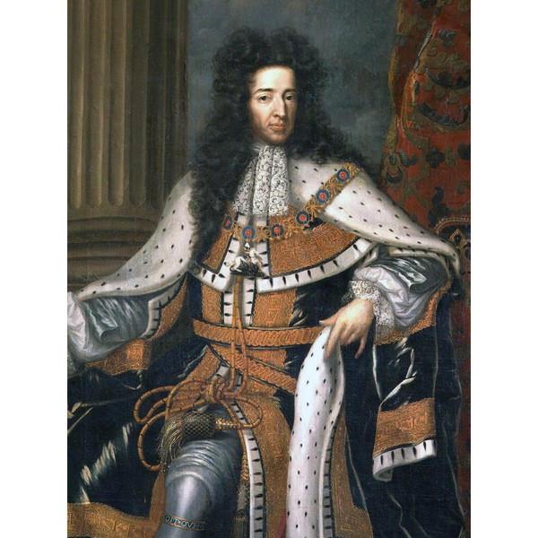 Wissing-PorträT KöNig Wilhelm Iii. England Orange GroßEr Leinwanddruck 46X61 Cm-image