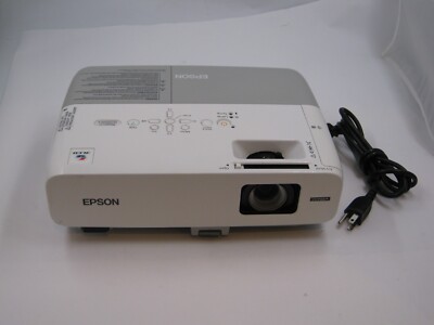 Epson PowerLite 826W+ LCD Projector (H357A), Tested Working, 1627 Hours