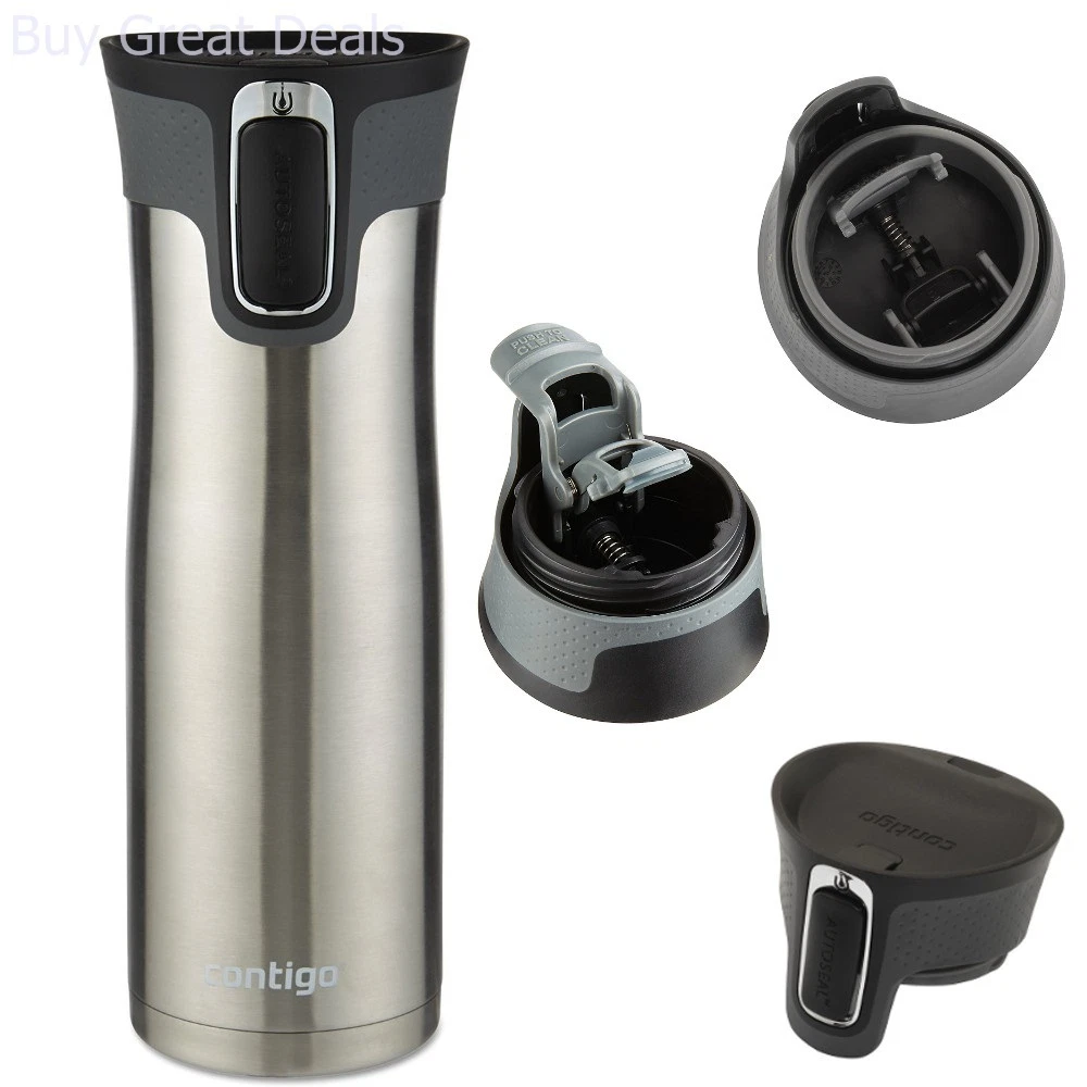 Contigo Autoseal West Loop Stainless Steel Coffee Travel Mug, Silver, 20 oz