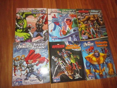 MARVEL Story Reader Me Reader Lot of 6 SPIDER-MAN,ALIEN,GALACTIC,GUADIANS,++ #LR