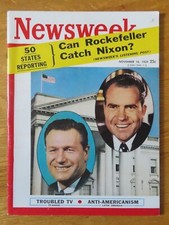 NELSON ROCKEFELLER RICHARD NIXON Newsweek November 16 1959 Magazine NO LABEL
