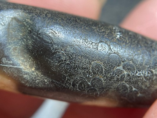 Amuleto Tibetano Nepalese Himalayano Antica Agata Vecchio Dzi Talismano Occhio Perline - Foto 5 di 12