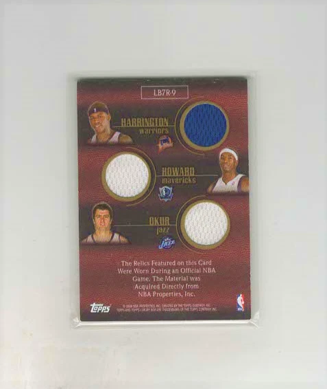 2007-08 Topps Luxury Box 7 Player Relic /10 Marion Maggette Miller Martin Howard - Image 2 of 2