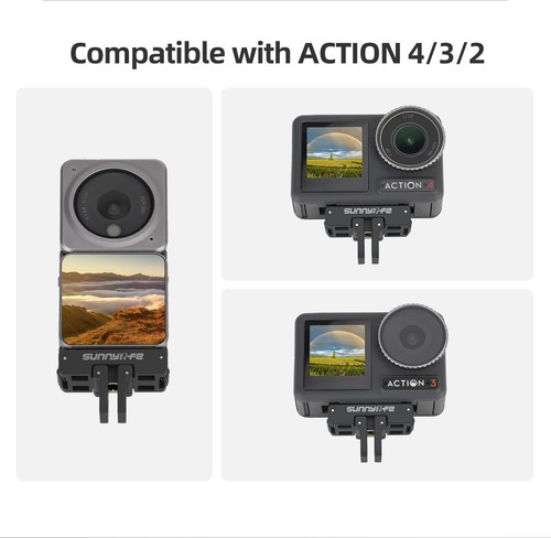 Magnetic Quick Release Variable Interface Mount Adapterfor DJI Osmo Action 2/3/4 - Photo 17 sur 20