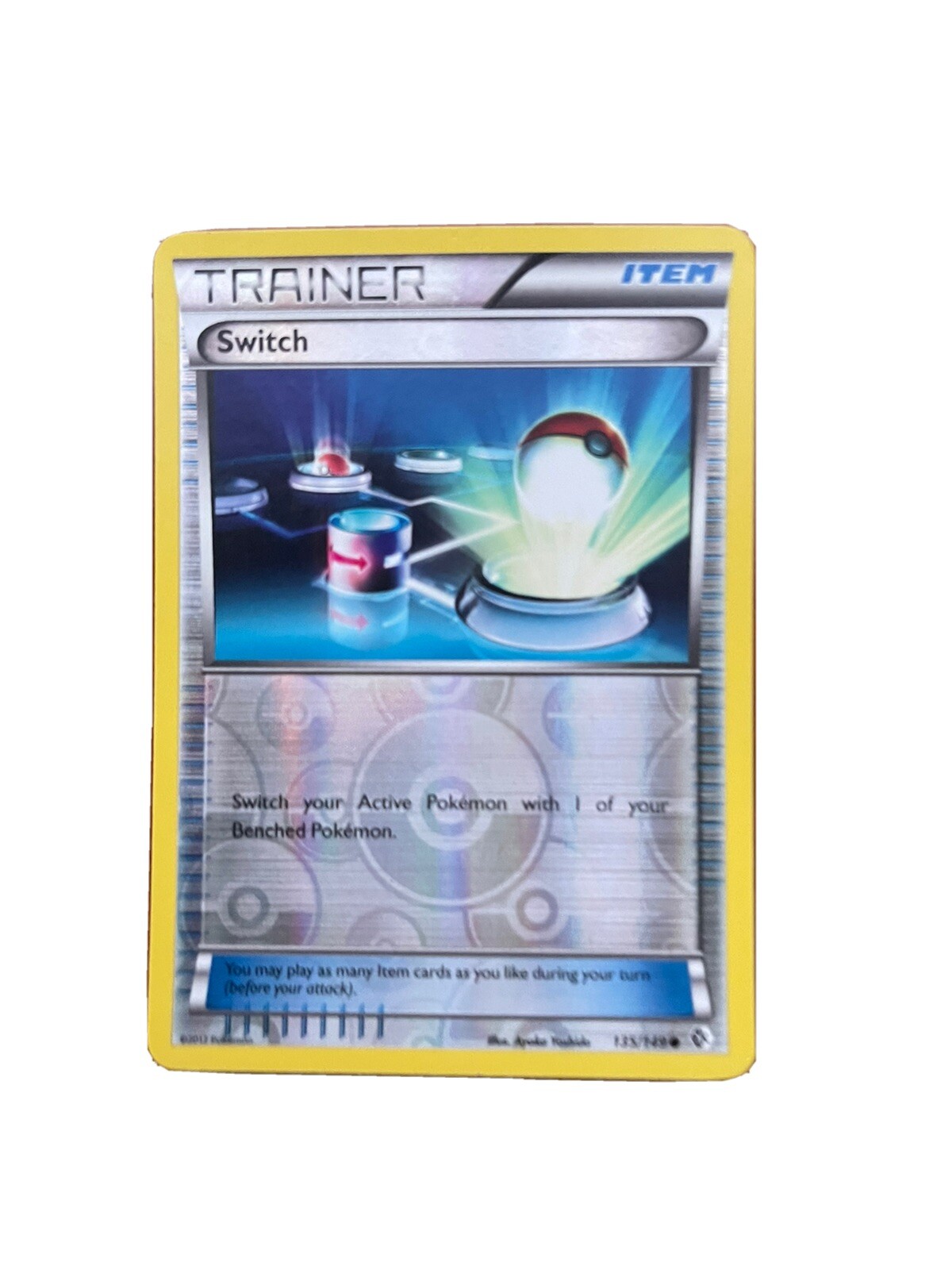Switch 135/149 2012 Uncommon Trainer Reverse Holo Pokémon Trading Card