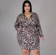 RELEASE THE LEOPARD PLUS SIZE DRESS