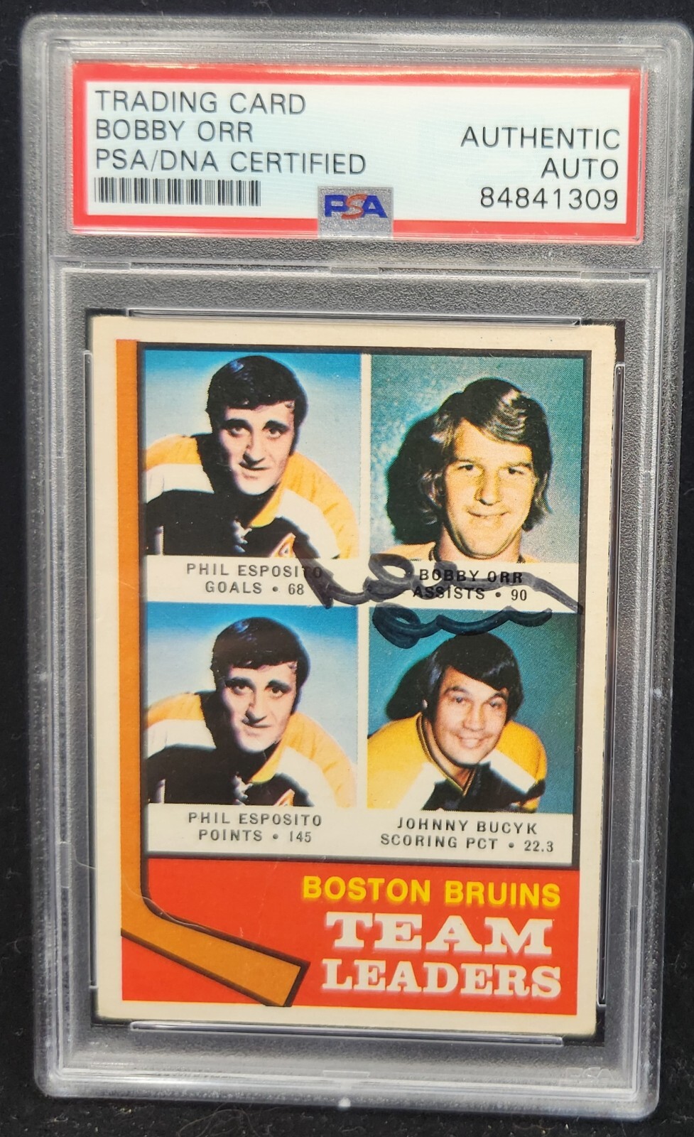BOBBY ORR 1974-75 OPC #28 Signed Autograph PSA/DNA Authentic