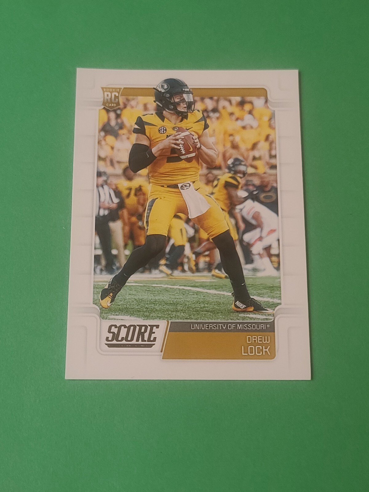 Drew Lock 2019 Score Football Rookie Card RC #334 In Toploader 
