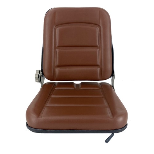Universal Forklift Seat For Dumper Tractor Mower Digger w/Backrest + Slide Track - Picture 8 of 11