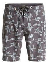 QUIKSILVER Waterman Men's Boardshorts UPSTREAM TRIBAL - BLK - Size 34 - NWT