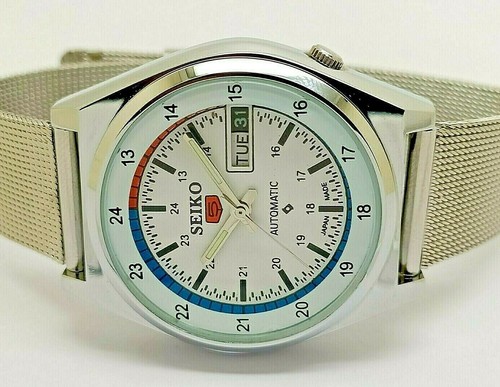 Seiko 5 Automatic Man Railway Time Day/Date Vintage 6309 Japan Watch | eBay