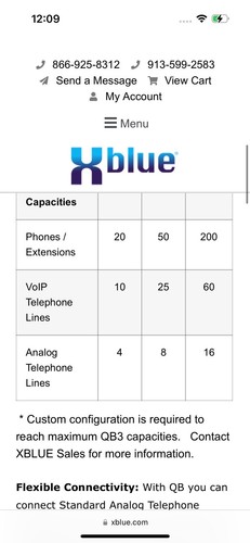 XBLUE QB Business Ethernet Office Phone Digital One Phone Per Purchase - Picture 9 of 9