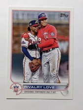2022 Topps Update #US310 JUAN SOTO/OZZIE ALBIES RIVALRY LOVE BRAVES NATIONALS